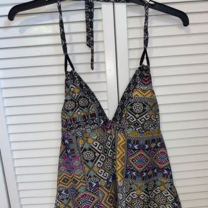 Tie back tankini